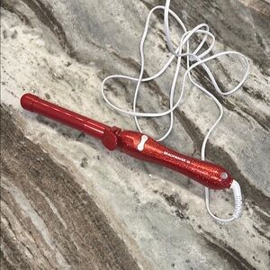 Beachwaver B1 Red Glitter Curling Iron